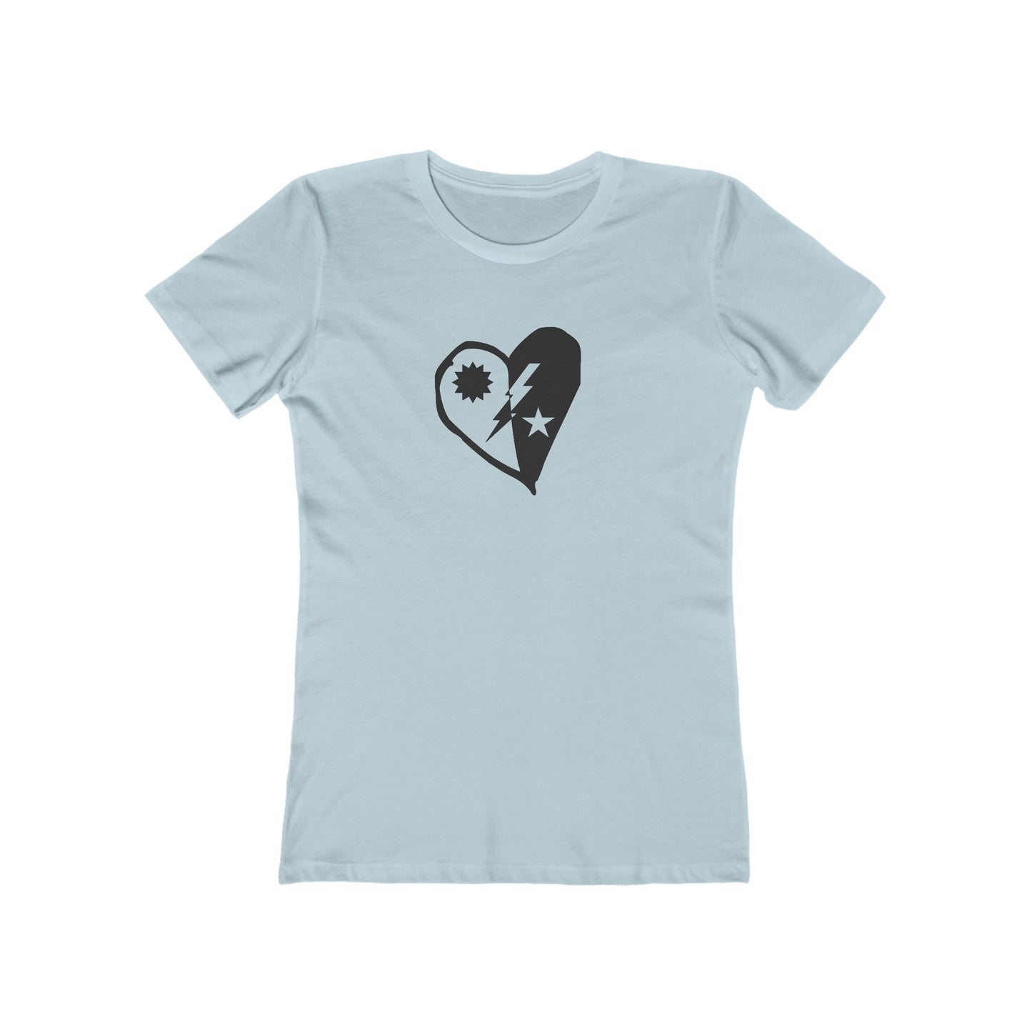 DUI Heart Cutout Boyfriend Tee