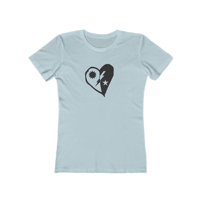 DUI Heart Cutout Boyfriend Tee