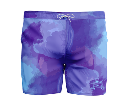2d Battalion Scroll Kaunaloa Colorcrush Swim Trunks