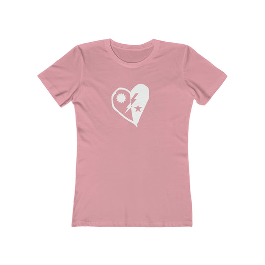 DUI Heart Cutout Boyfriend Tee