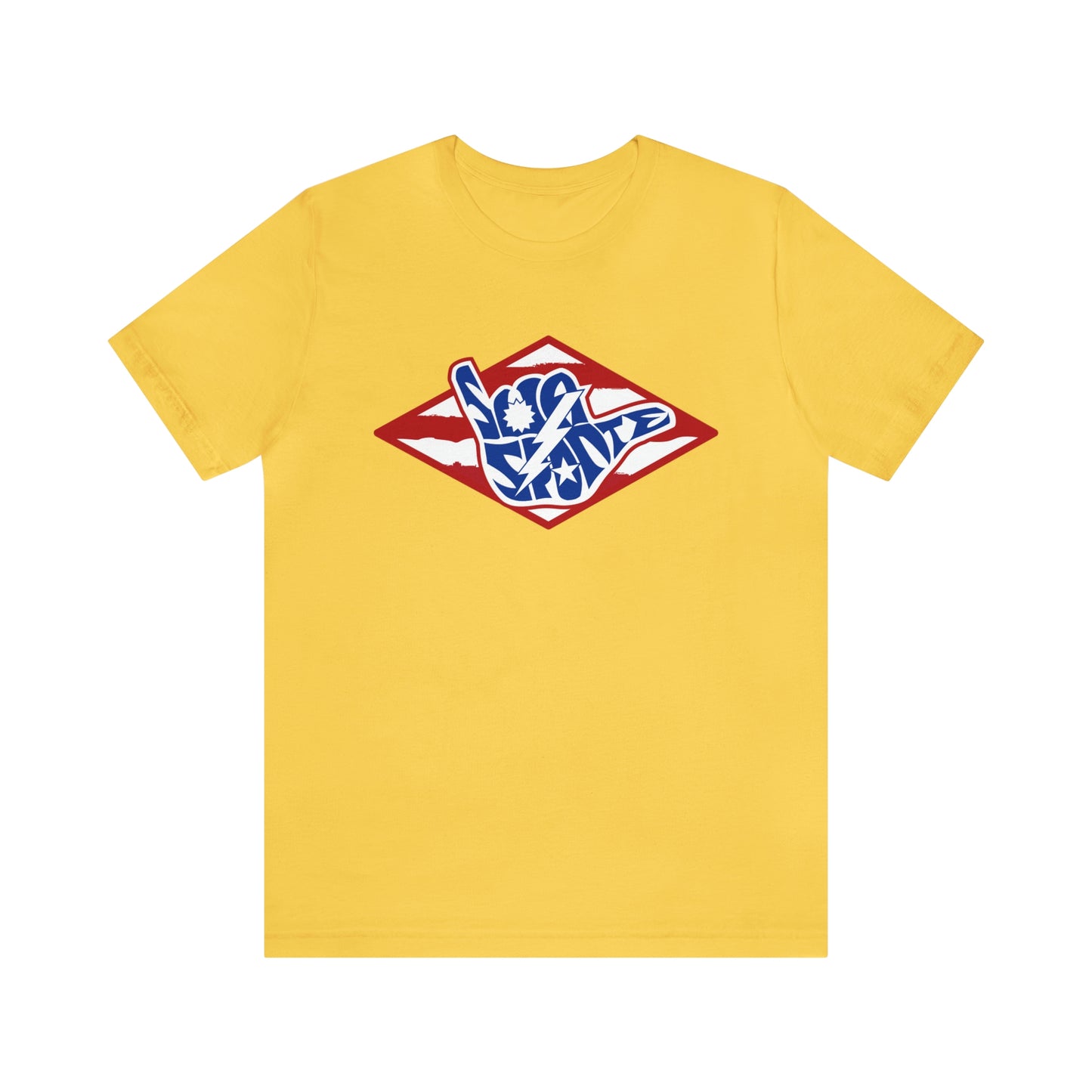 Sua Sponte RWB Flag Shaka DUI Diamond Short Sleeve Shirt