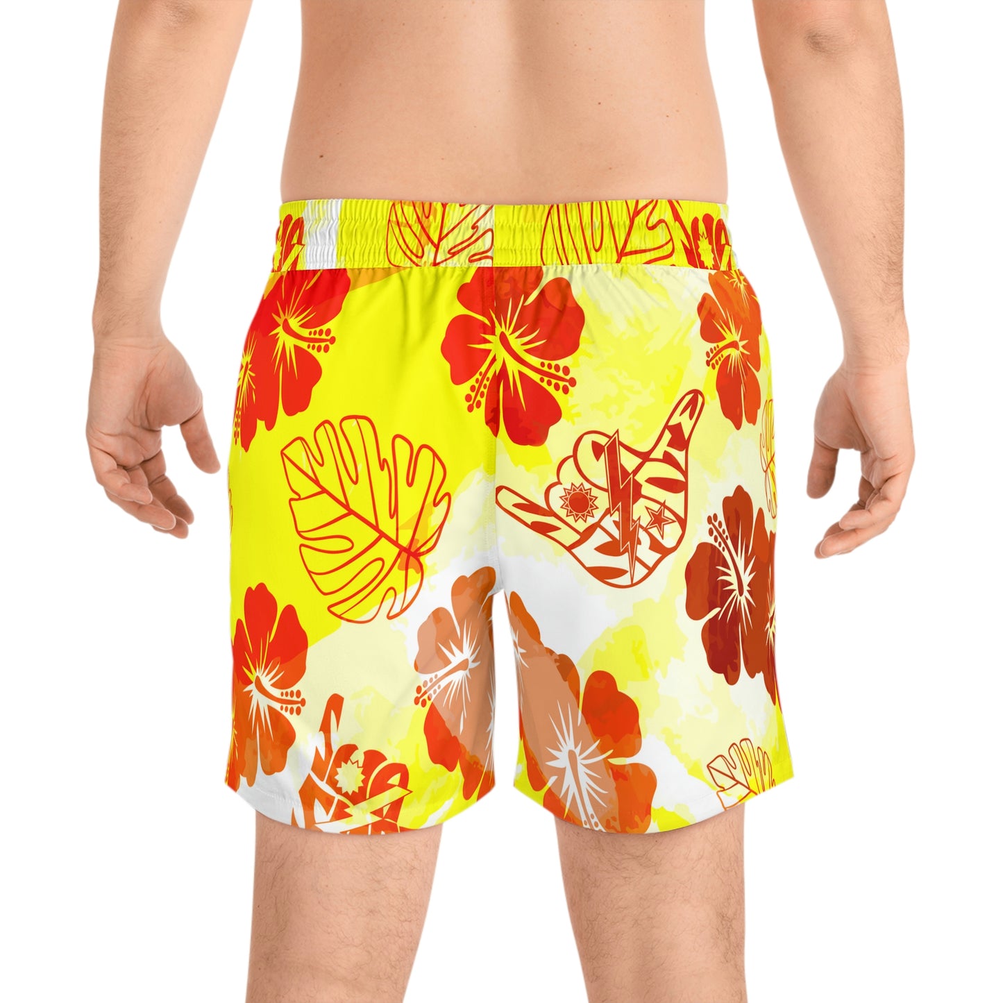 Kealoha Niihau Nights Sua Sponte Shaka DUI Swim Trunks