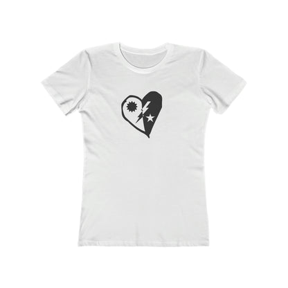 DUI Heart Cutout Boyfriend Tee