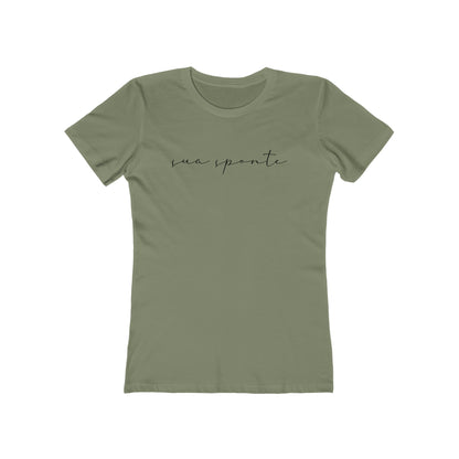 Sua Sponte Scribble Boyfriend Tee