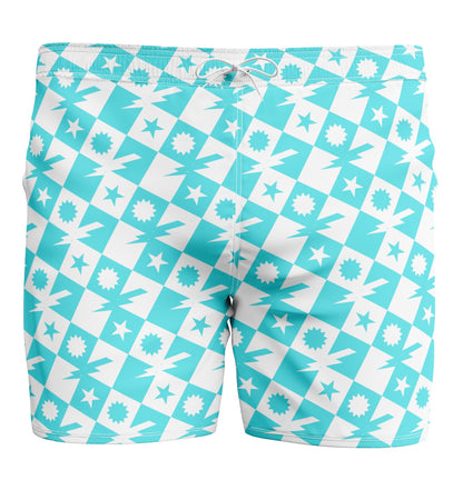 Nalu Checkered Swim Trunks