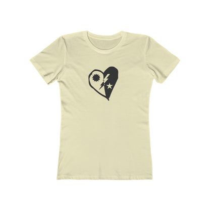 DUI Heart Cutout Boyfriend Tee