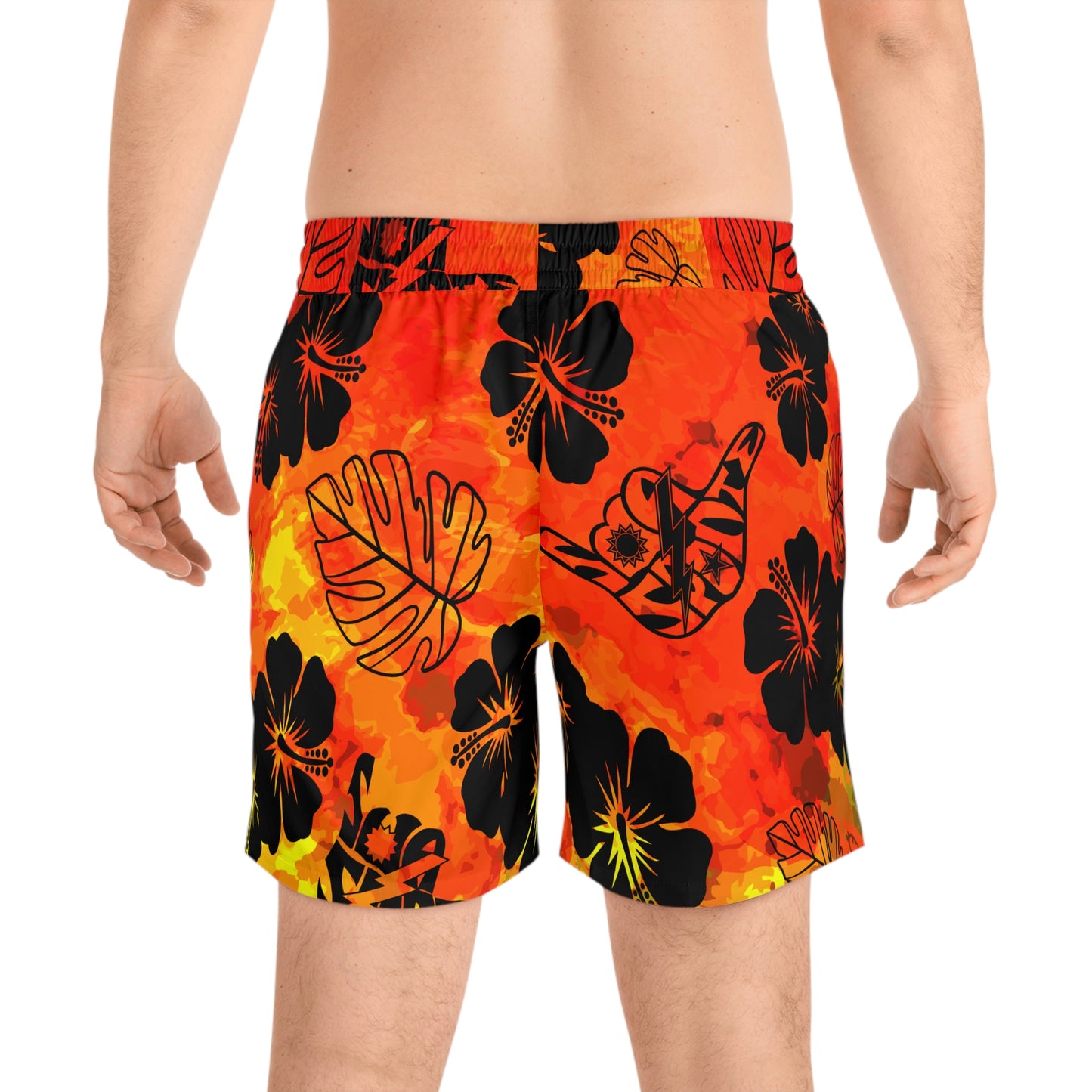 Aka Niihau Nights Sua Sponte Shaka DUI Swim Trunks