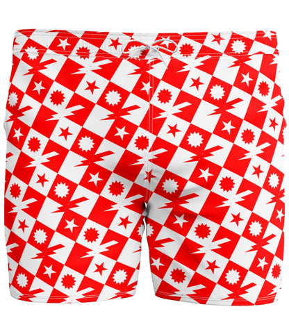 Aka Checkered Swim Trunks