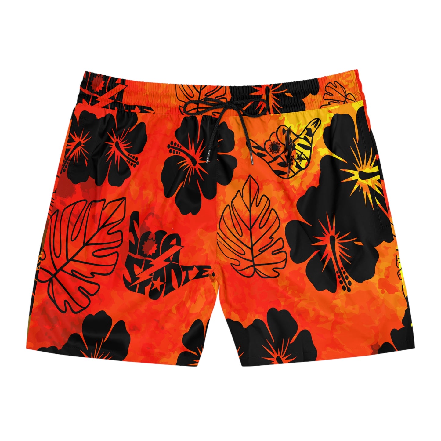 Aka Niihau Nights Sua Sponte Shaka DUI Swim Trunks