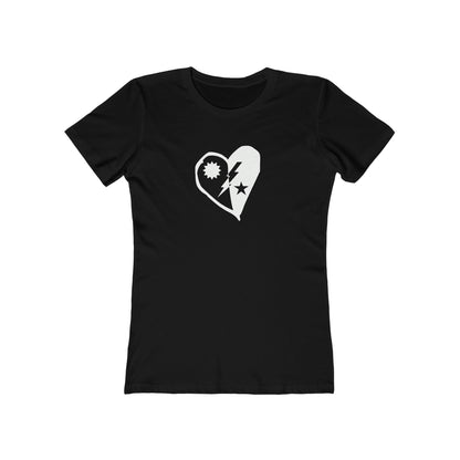 DUI Heart Cutout Boyfriend Tee