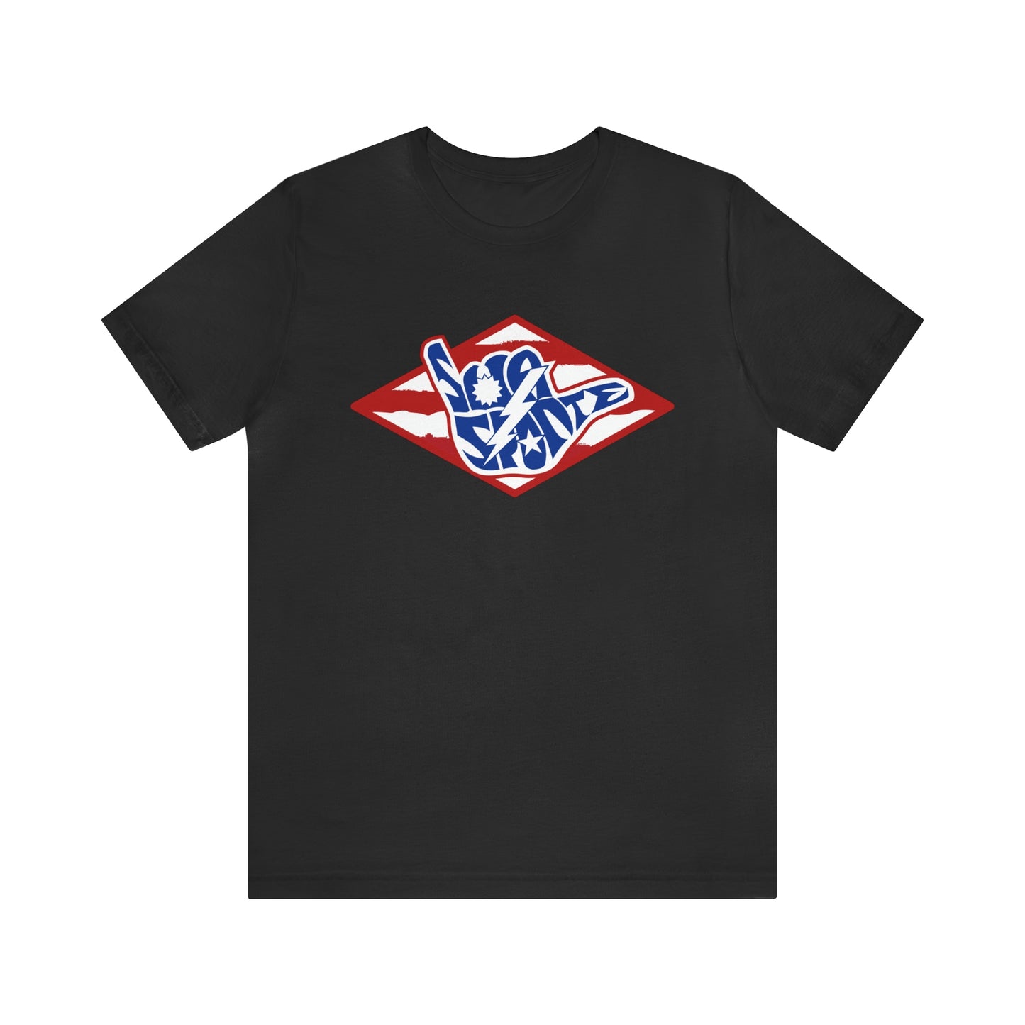 Sua Sponte RWB Flag Shaka DUI Diamond Short Sleeve Shirt