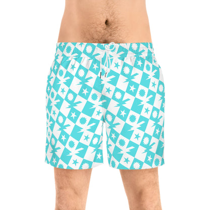 Nalu Checkered Swim Trunks