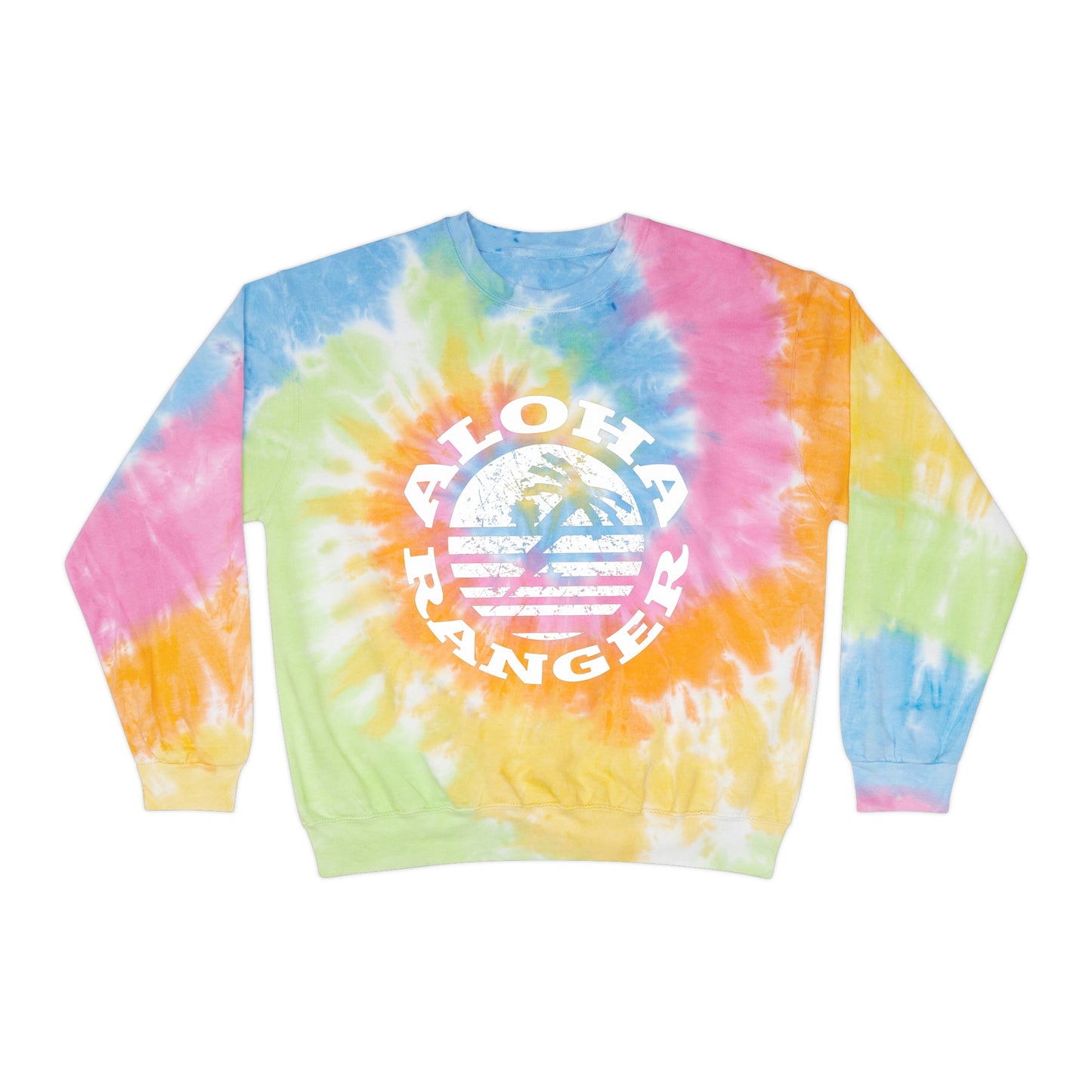 Aloha Ranger Vibes Tropical Trailblazer Tie-Dye Sweatshirt