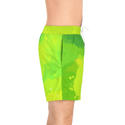 Makamae Colorcrush Regimental Scroll Swim Trunks