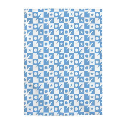 Baby Boy DUI Checkered Plush Baby Blanket