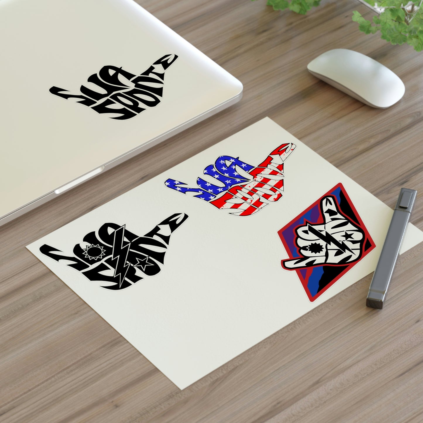 Sua Sponte Shaka Indoor Outdoor Vinyl Sticker Pack