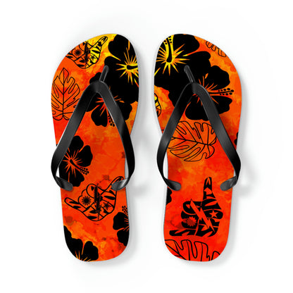 Aka Niihau Nights Sua Sponte Shaka DUI Flip Flops