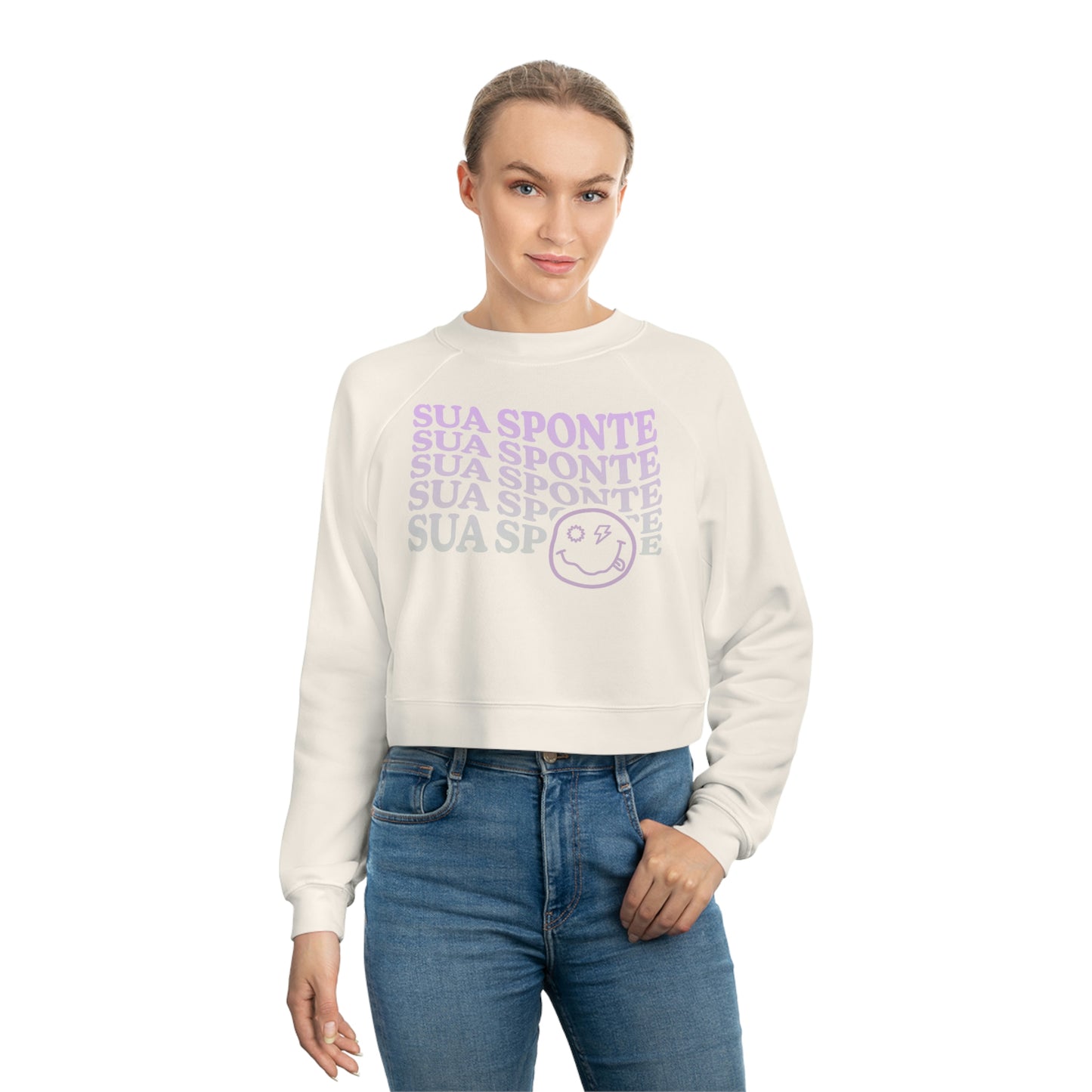 Wavy Sua Sponte Cropped Pullover