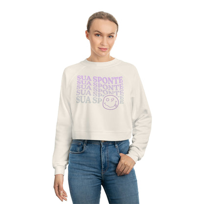 Wavy Sua Sponte Cropped Pullover