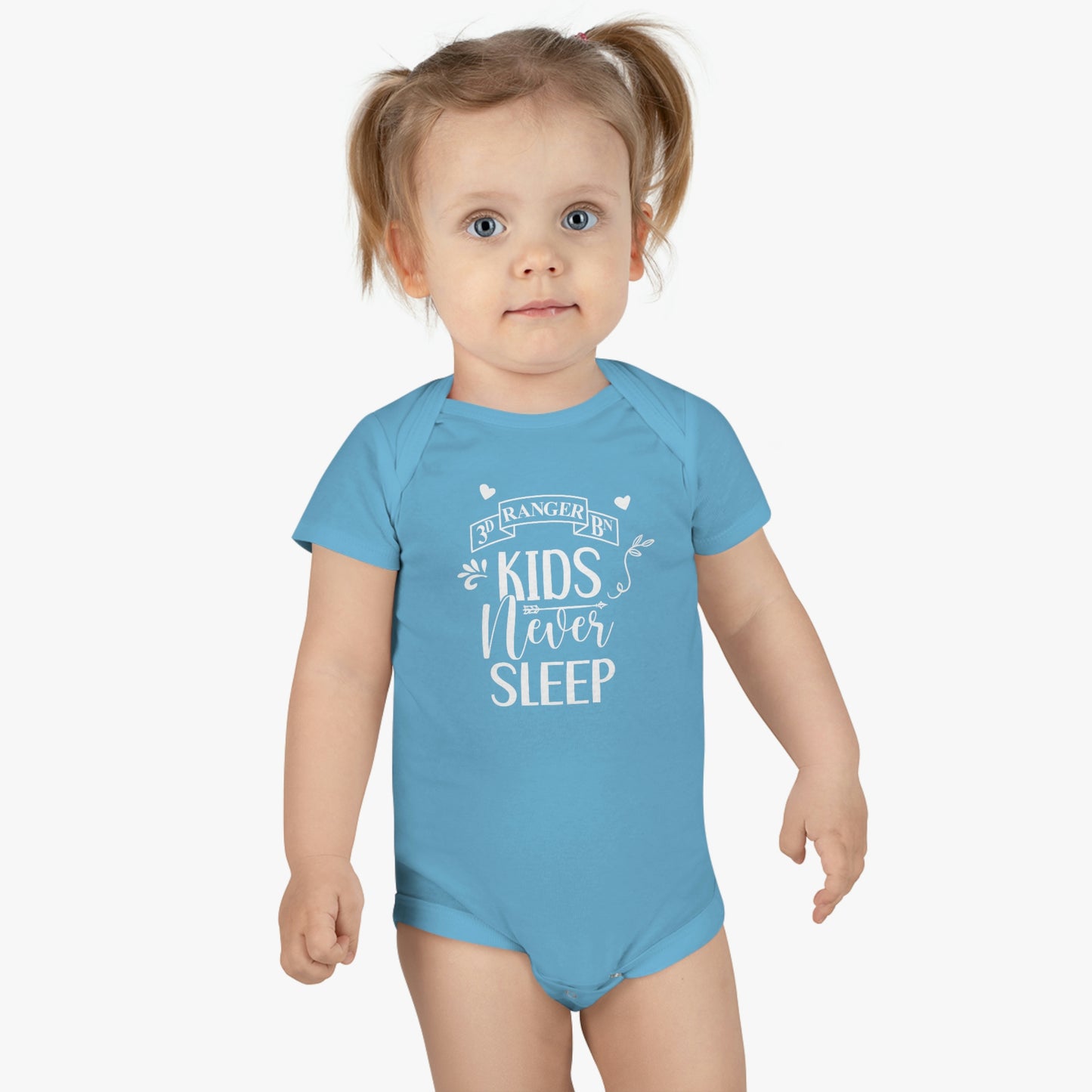 3d Battalion Kids Never Sleep Newborn Onesie® (0-3mo)