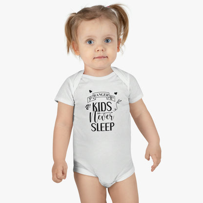 3d Battalion Kids Never Sleep Newborn Onesie® (0-3mo)