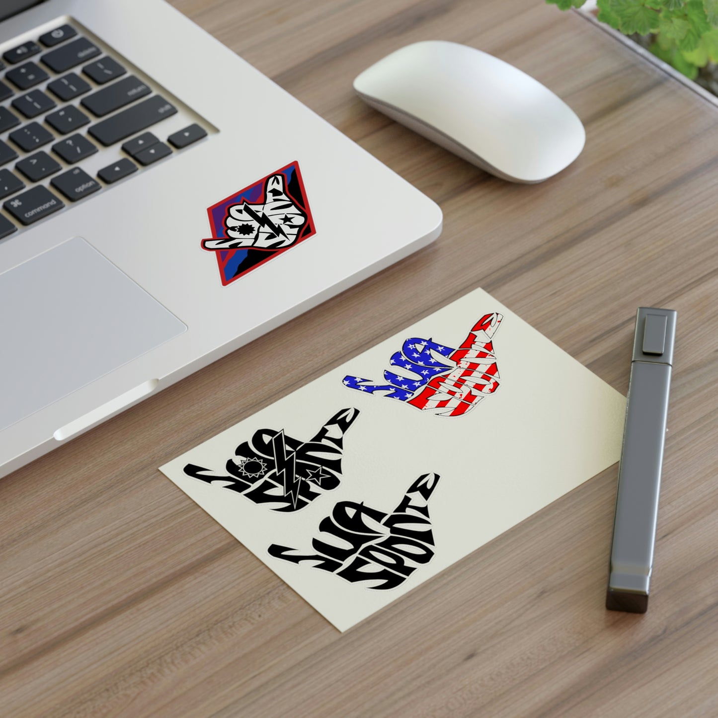 Sua Sponte Shaka Indoor Outdoor Vinyl Sticker Pack