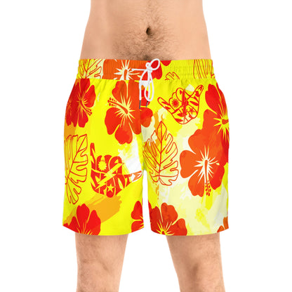 Kealoha Niihau Nights Sua Sponte Shaka DUI Swim Trunks