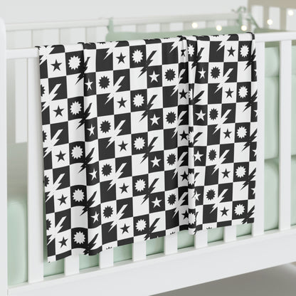 Ranger Baby DUI Checkered Baby Swaddle