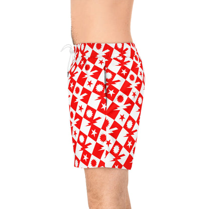 Aka Checkered Swim Trunks