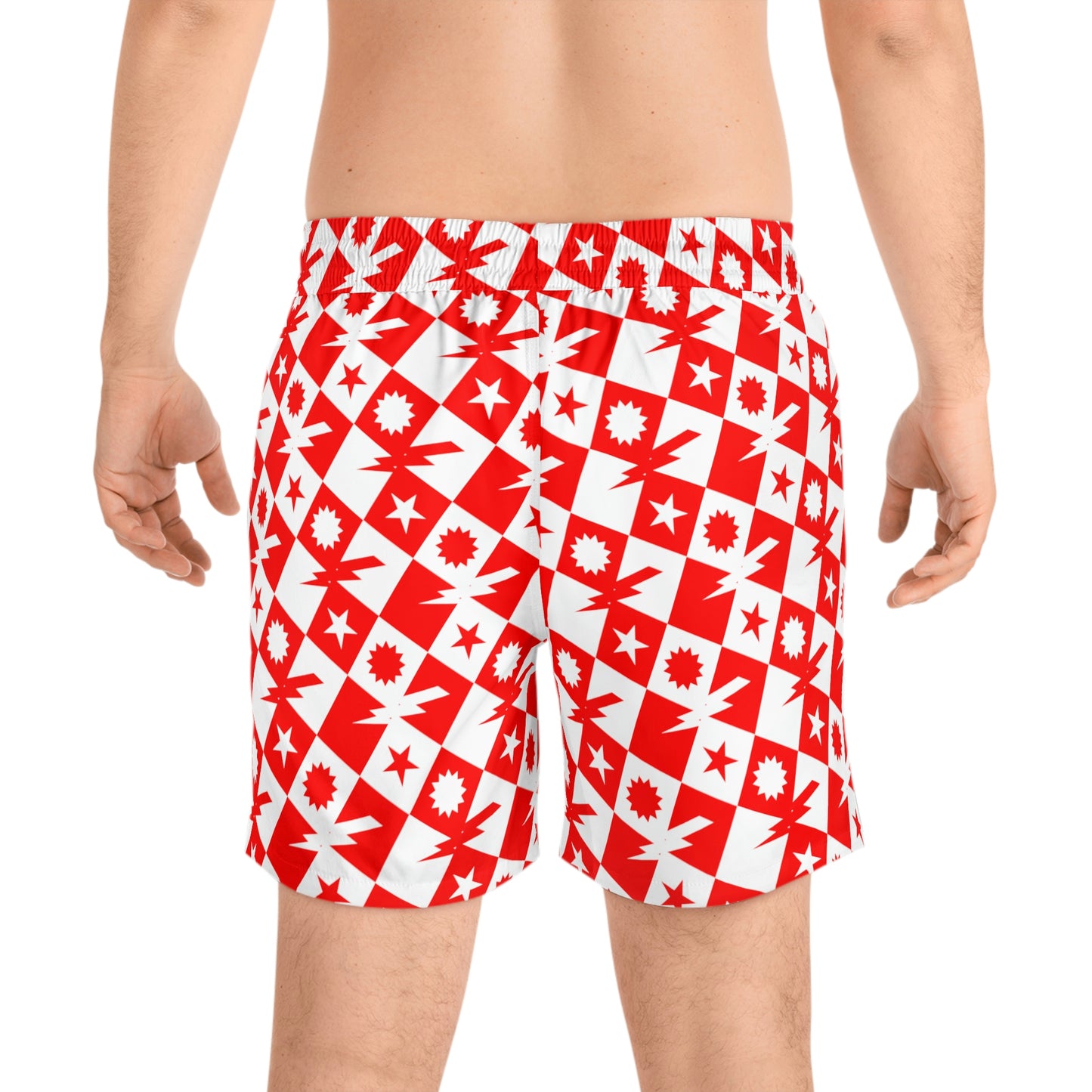 Aka Checkered Swim Trunks