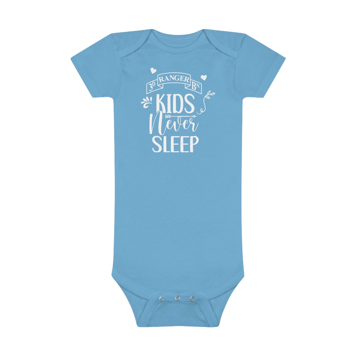 3d Battalion Kids Never Sleep Newborn Onesie® (0-3mo)