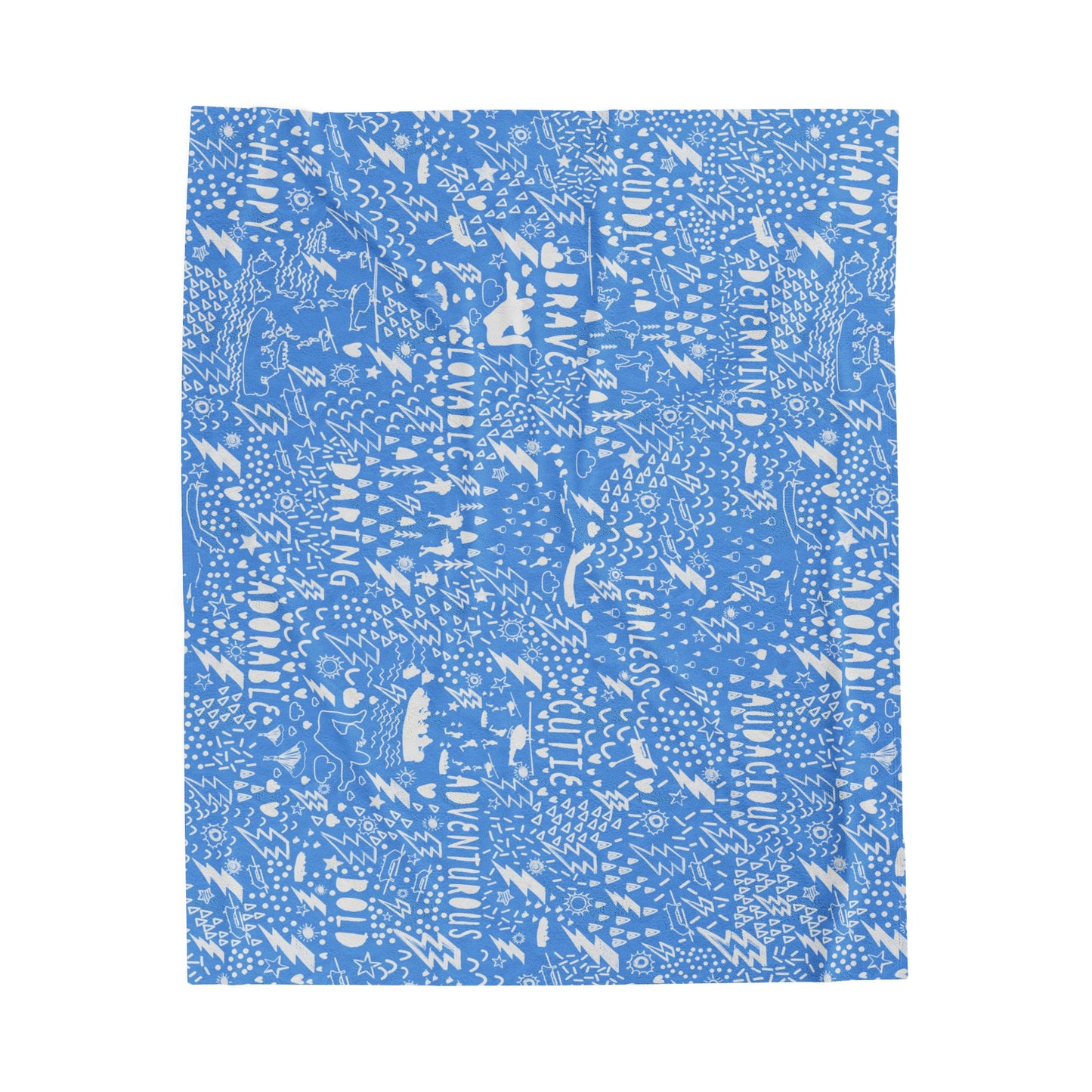 Blue Regimental DUI Plush Baby Blanket