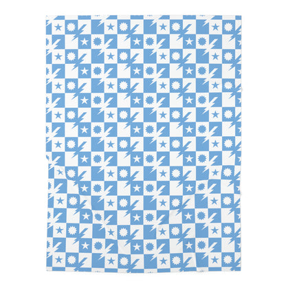 Baby Boy DUI Checkered Baby Swaddle