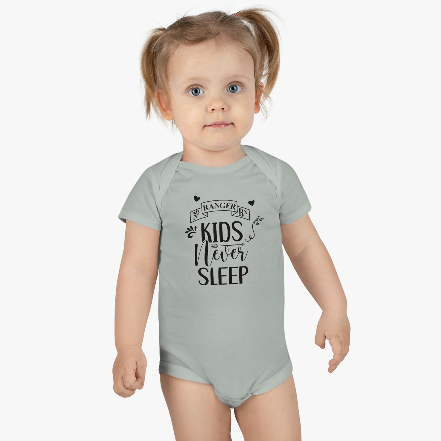 3d Battalion Kids Never Sleep Newborn Onesie® (0-3mo)