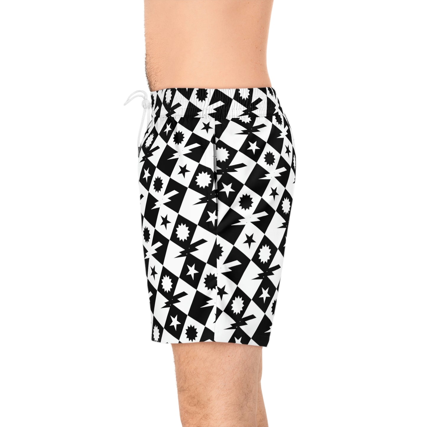 Checkered Swim Trunks