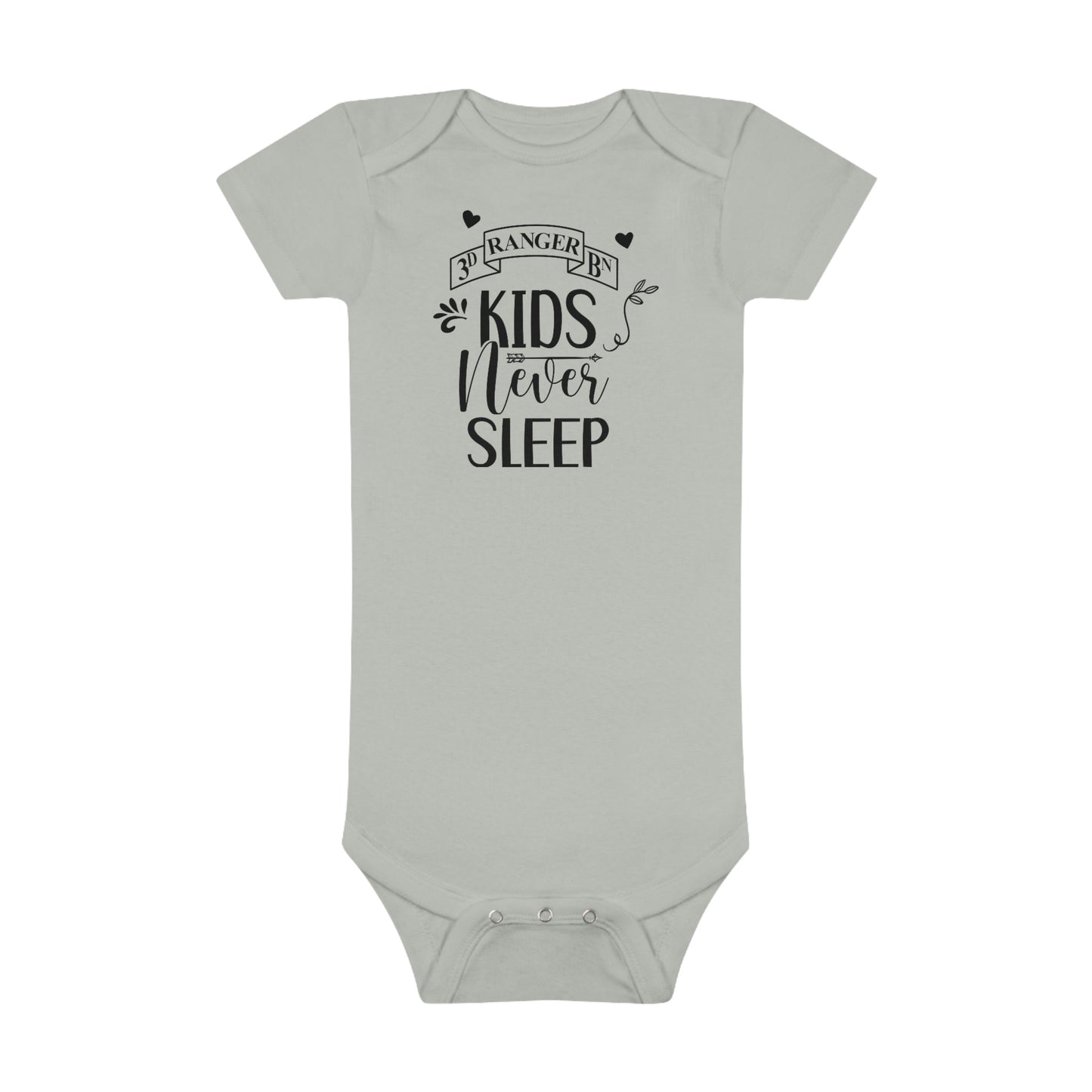 3d Battalion Kids Never Sleep Newborn Onesie® (0-3mo)