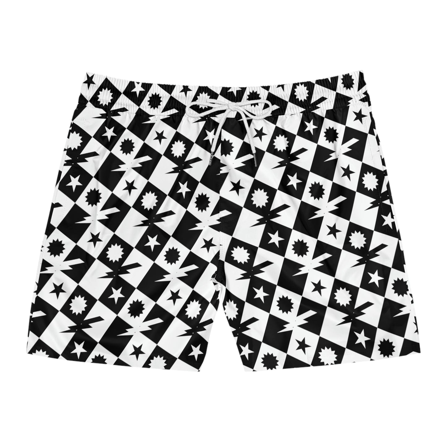 Checkered Swim Trunks