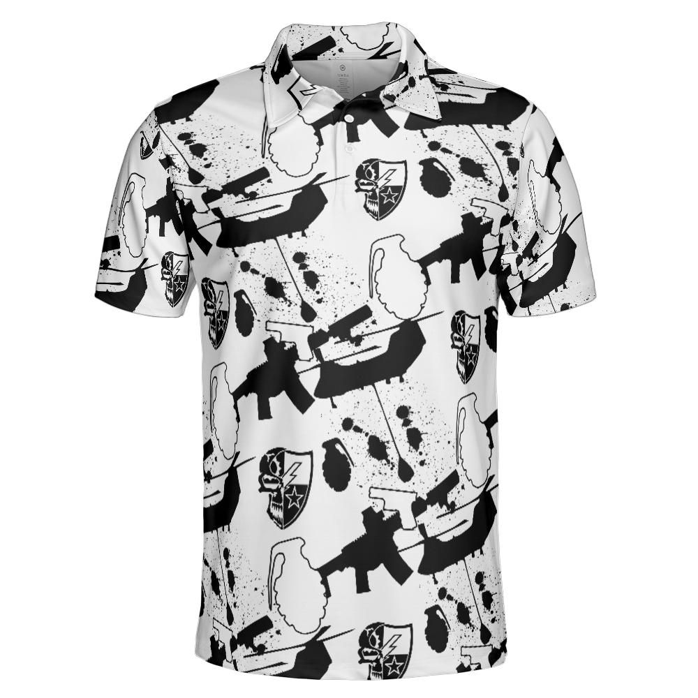 75th Ranger Regiment Regimental DUI Island Collared Polo – Aloha Ranger