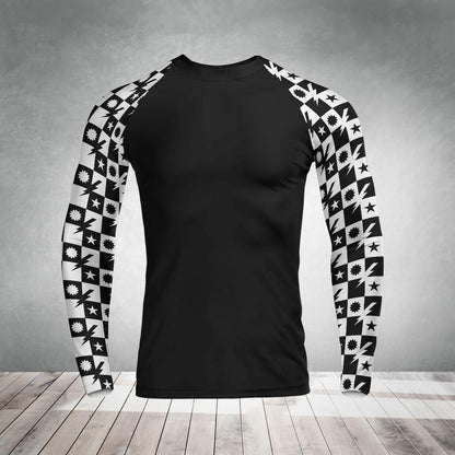 Maka Checkered DUI Long Sleeve Rash Guard